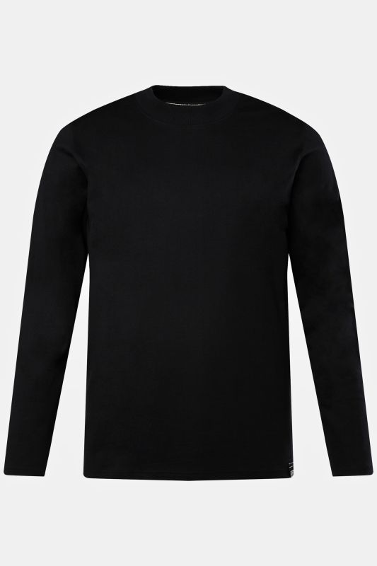 T-shirt STHUGE à manches longues, col montant. Disponible jusqu'au 8XL.