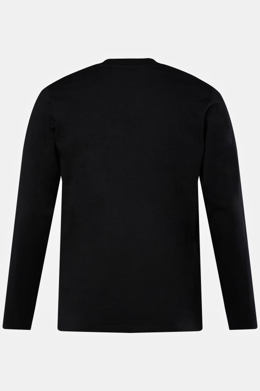 T-shirt STHUGE à manches longues, col montant. Disponible jusqu'au 8XL.
