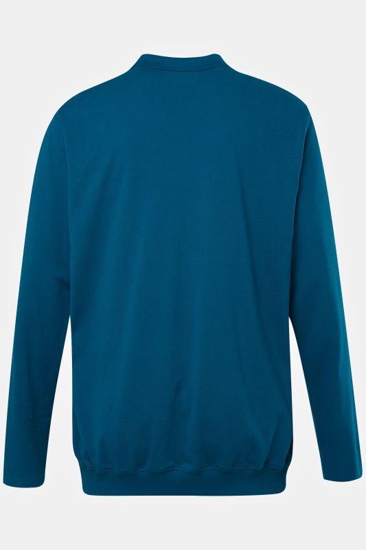 Polo JP 1880 ventre confort, coupe Basic, manches longues et tissu piqué - du XXL au 8&nbsp
