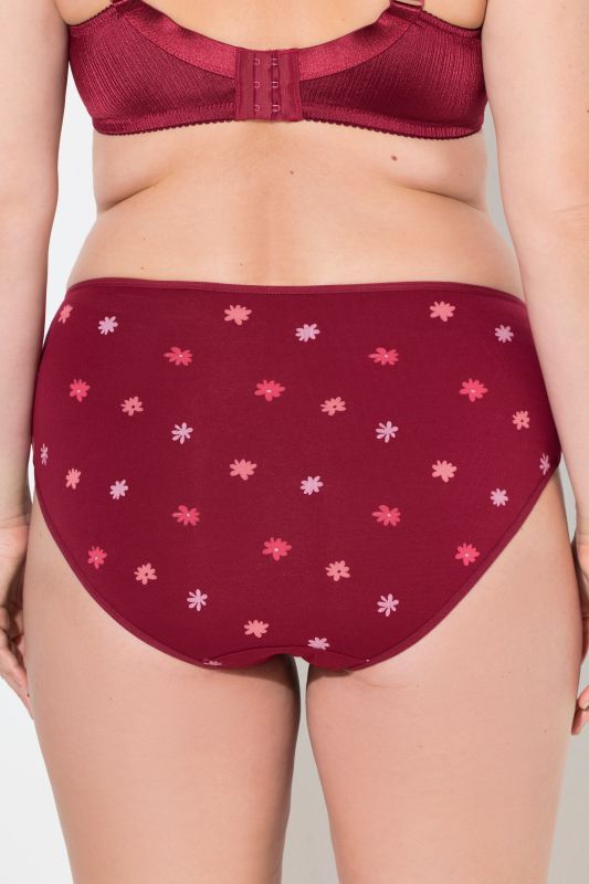 Culottes midi, lot de 5, fleurs/unies