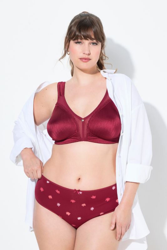 Culottes midi, lot de 5, fleurs/unies