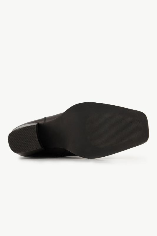 Bottes en cuir tige XL, empiècement élastique - largeur H