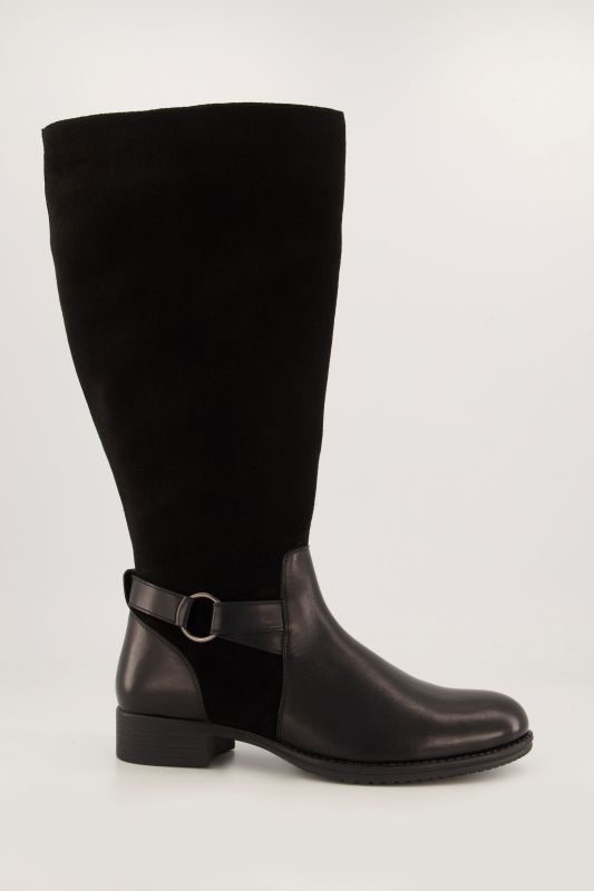 Bottes en cuir, semelle de propreté amovible - tige XL et largeur H