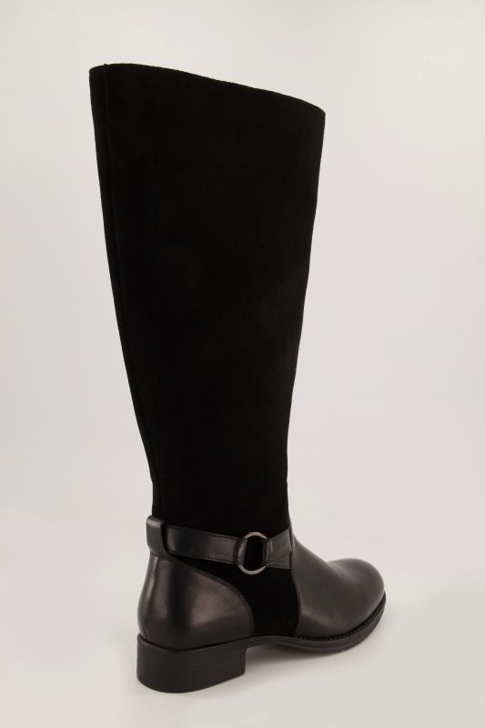 Bottes en cuir, semelle de propreté amovible - tige XL et largeur H