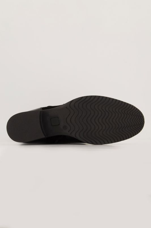 Bottes en cuir, semelle de propreté amovible - tige XXL et largeur H