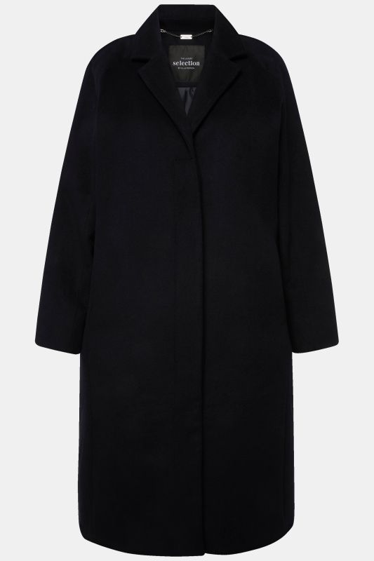 Manteau point sellier, col à revers et patte de boutonnage