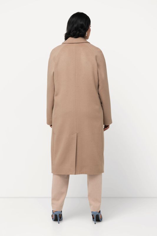 Manteau point sellier, col à revers et patte de boutonnage