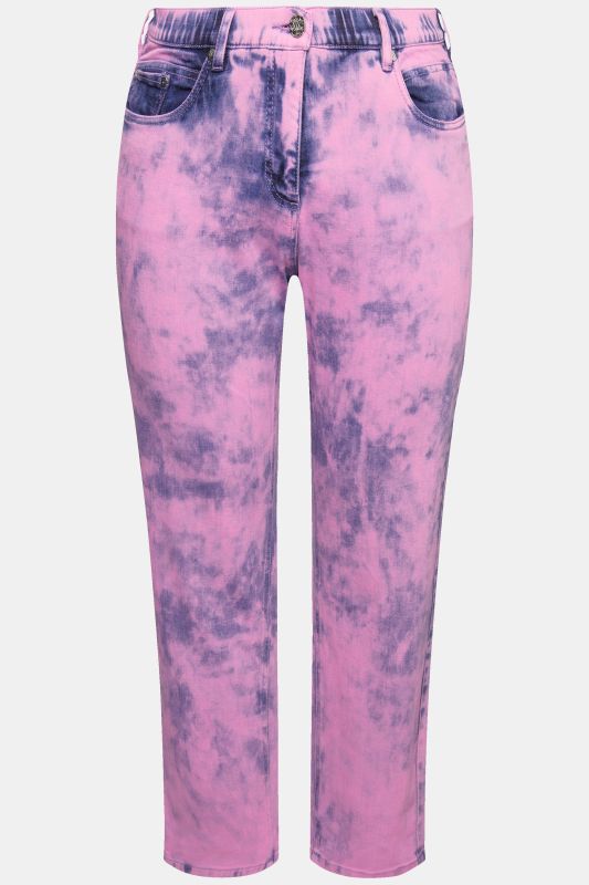 Jean Boyfriend 5 poches, matière stretch confortable, jambe large