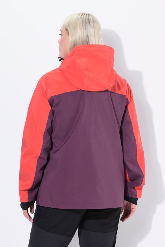 Veste technique HYPRAR à capuche, matière imperméable, fermeture à glissière à double sens