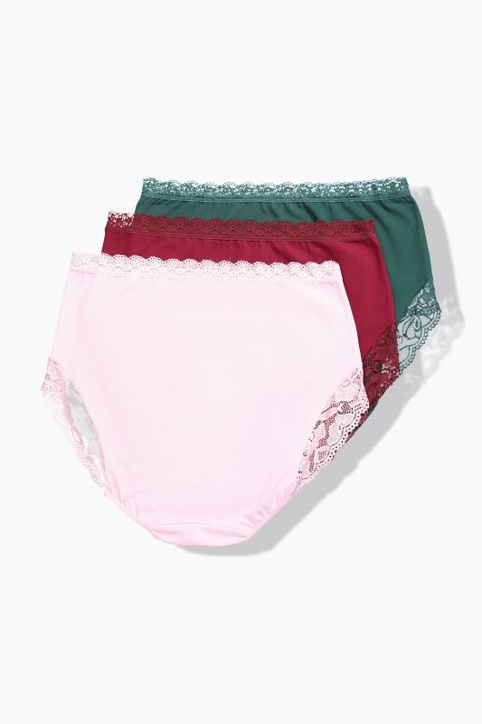 Culottes maxi en lot de 3, taille haute et dentelle
