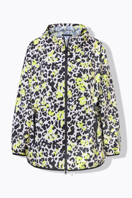 Veste de pluie imperméable, avec fermeture à glissière à double sens et pochette de rangement