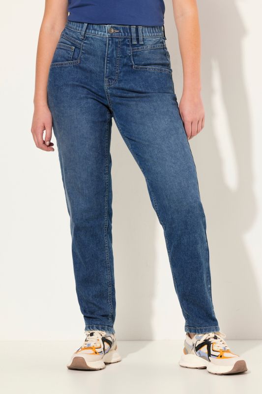 Jean carotte coupe large, 5 poches