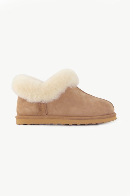 Chaussures en cuir d'agneau suédé, doublure en peau d'agneau