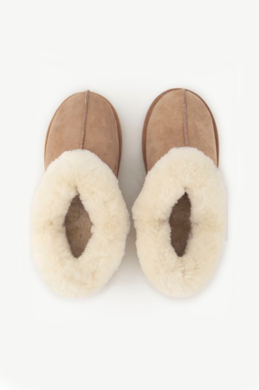 Chaussures en cuir d'agneau suédé, doublure en peau d'agneau