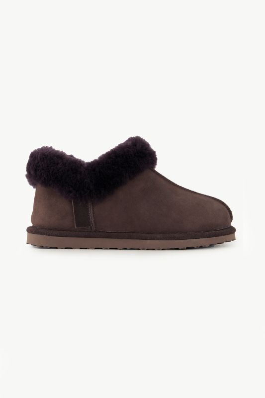 Chaussures en cuir d'agneau suédé, doublure en peau d'agneau