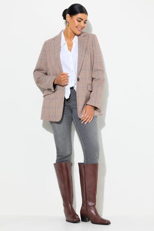 Bottes en cuir tige XXXL, empiècement élastique -largeur H