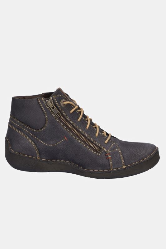 Chaussures en cuir à lacets Josef Seibel, semelle de propreté amovible - largeur H