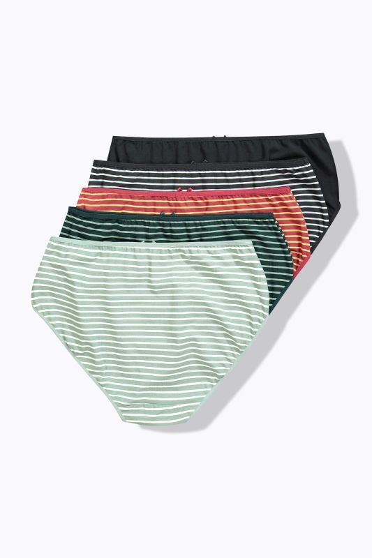 Culottes midi rayées. Lot de 5
