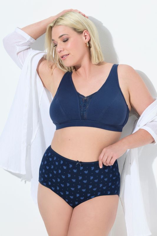 Culottes maxi, lot de 5, motif/uni