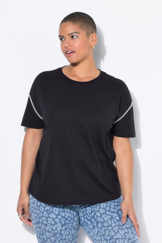 T-shirt coupe Classic Shape, bordure fantaisie