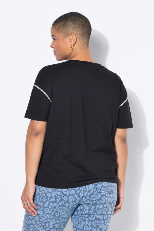 T-shirt coupe Classic Shape, bordure fantaisie