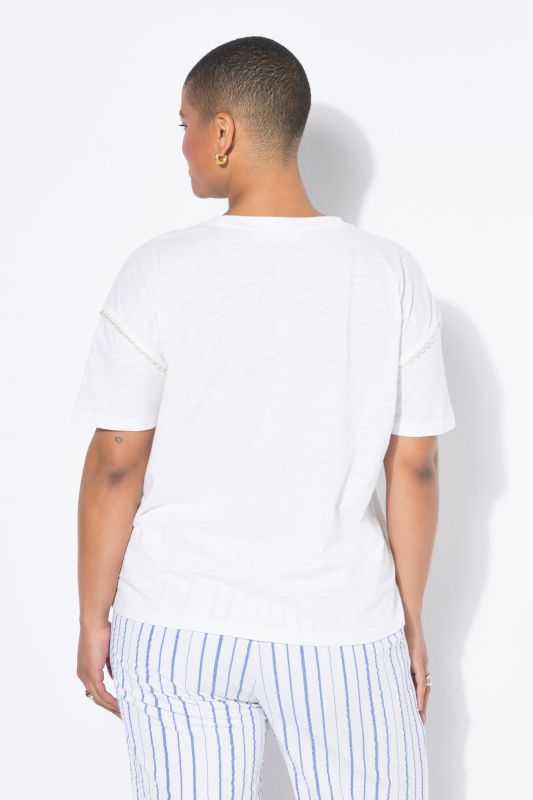 T-shirt coupe Classic Shape, bordure fantaisie