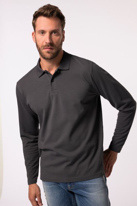 Polo Jp 1880 Basic à manches longues, en maille piquée – jusqu'au 8 XL