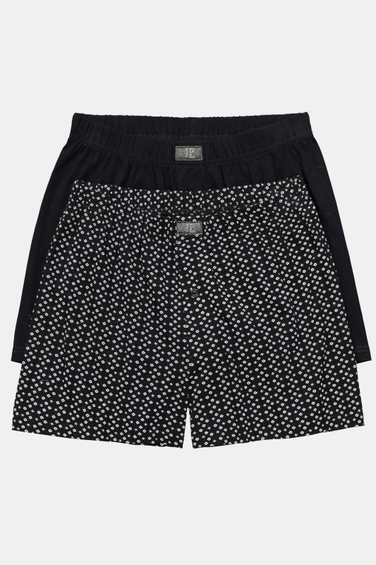 Boxers JP 1880, finition FLEXNAMIC®. Label OEKO-TEX. Lot de 2 caleçons - jusqu'au 8 XL