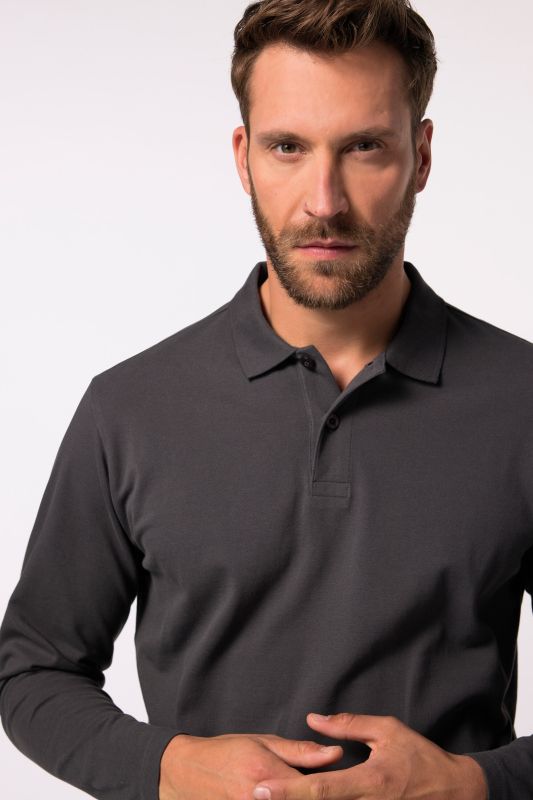 Polo Jp 1880 Basic à manches longues, en maille piquée – jusqu'au 8 XL