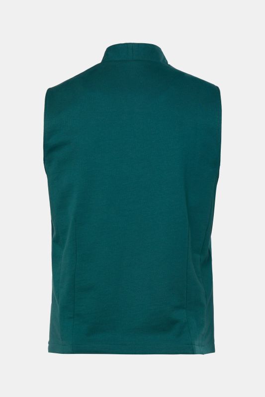 Gilet en molleton, style traditionnel bavarois. Col droit et broderie
