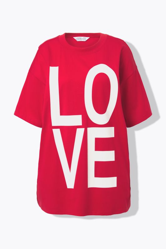 T-shirt oversize à manches courtes. Imprimé LOVE