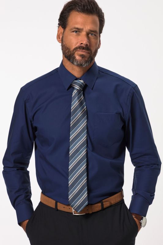 Chemise infroissable, style Business, col Kent et manches longues, coupe Comfort Fit - jusqu'au 8XL