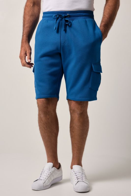 Bermuda cargo JP1880 en molleton. Taille élastique et poches cargo - jusqu'au 7 XL