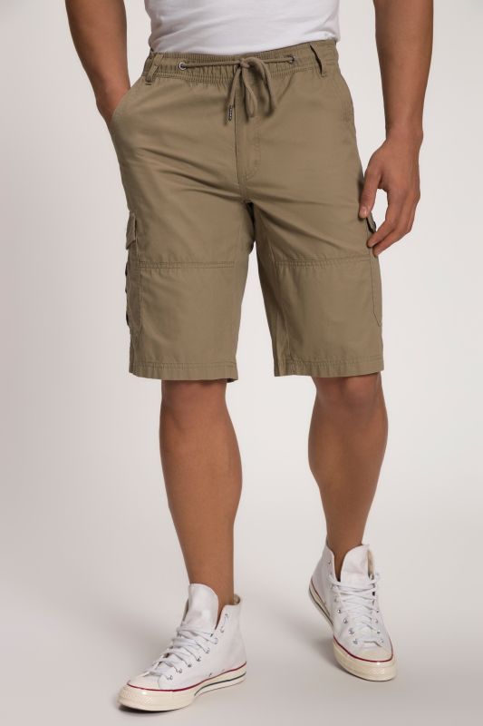 Bermuda cargo, 6 poches, jambe droite