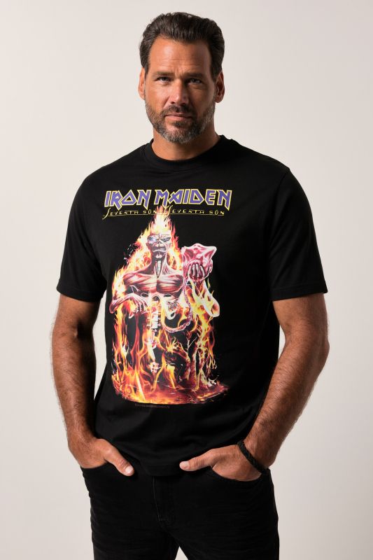 T-shirt JP 1880 à manches courtes, groupe Iron Maiden – jusqu'au 8 XL