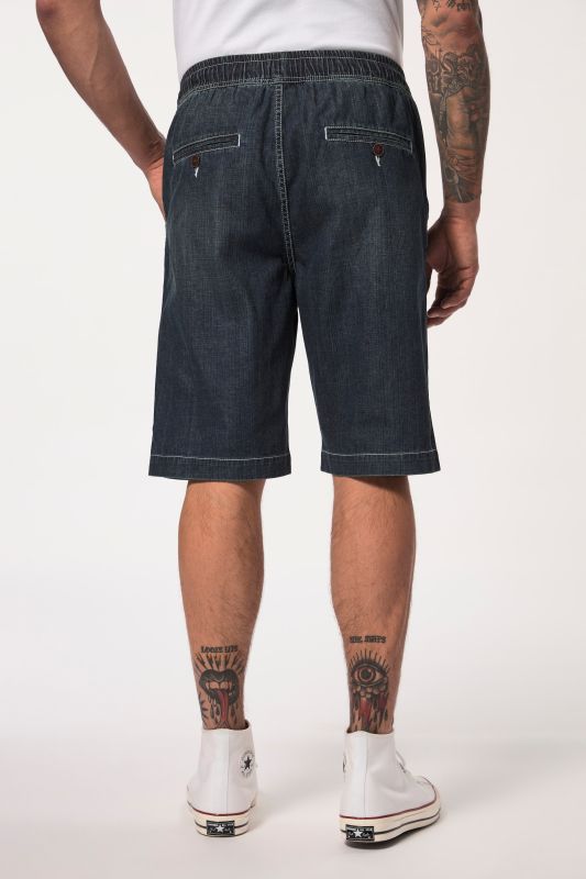 Bermuda aspect jean. Coupe Relaxed Fit 4 poches