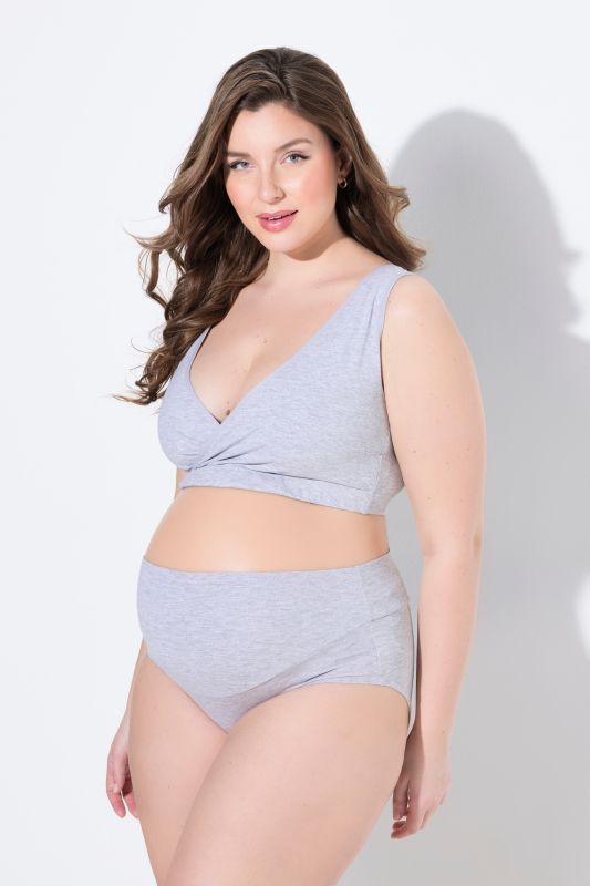 Culotte Bellieva à large ceinture, en coton bio certifié GOTS