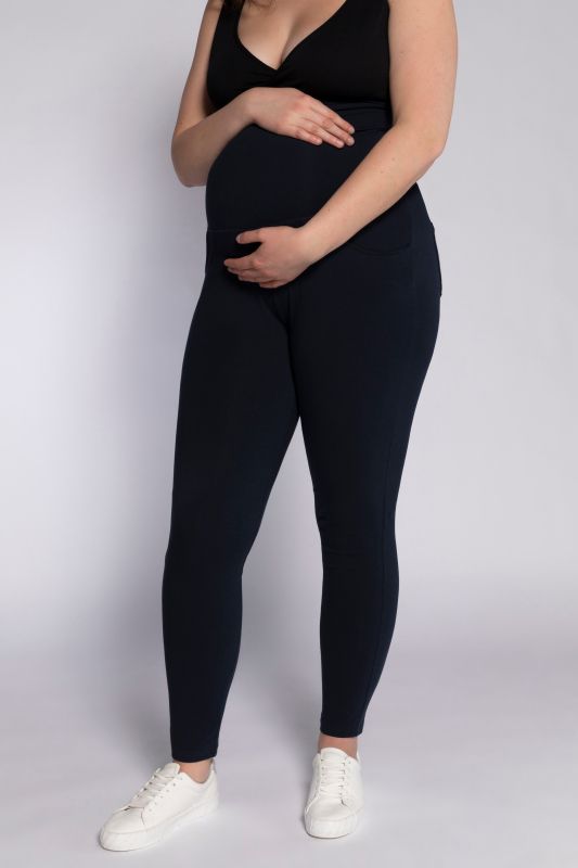 Legging Bellieva avec taille élastique large, coupe Skinny. Coton bio, GOTS