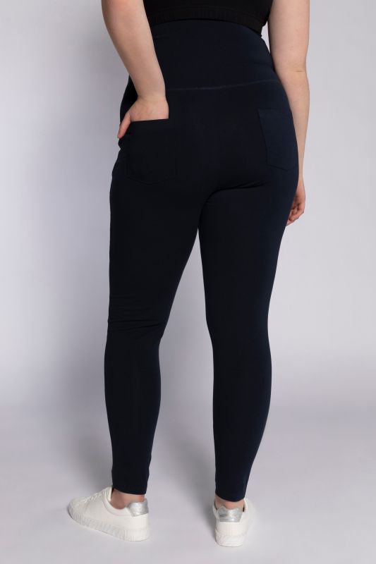 Legging Bellieva avec taille élastique large, coupe Skinny. Coton bio, GOTS