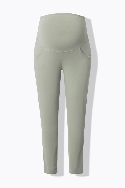 Legging Bellieva avec taille élastique large, coupe Skinny. Coton bio, GOTS