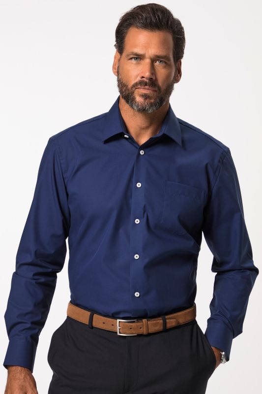 Chemise infroissable, style Business, col Kent et manches longues, coupe Comfort Fit - jusqu'au 8XL