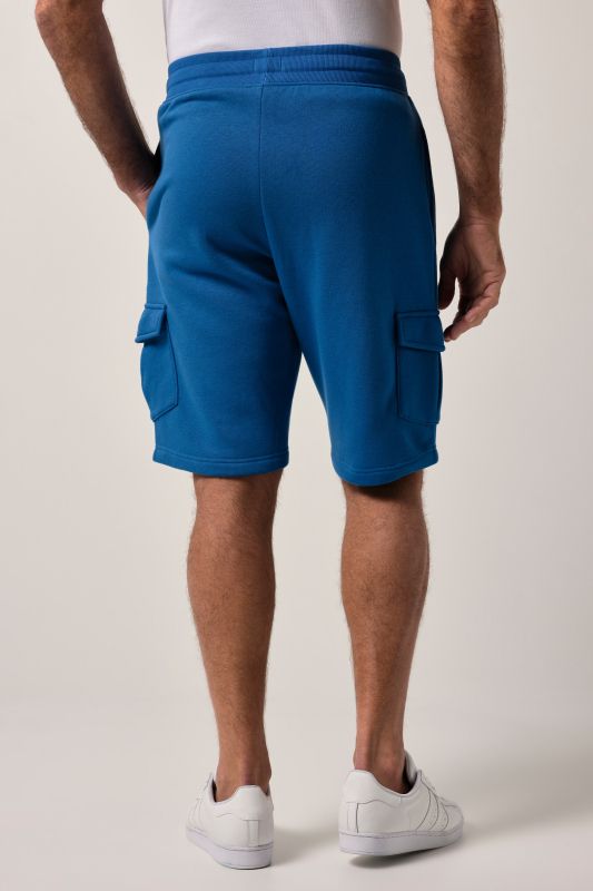 Bermuda cargo JP1880 en molleton. Taille élastique et poches cargo - jusqu'au 7 XL