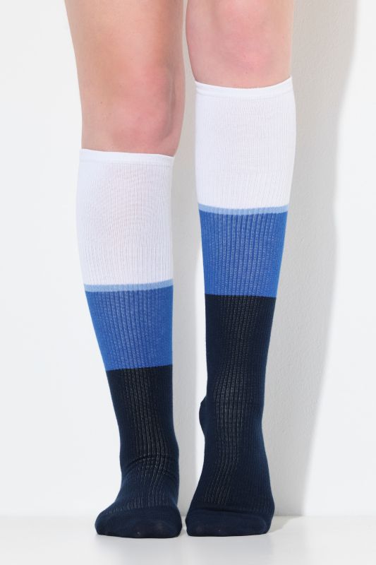 Bas de compression (hauteur genou), avec dégradé de couleurs