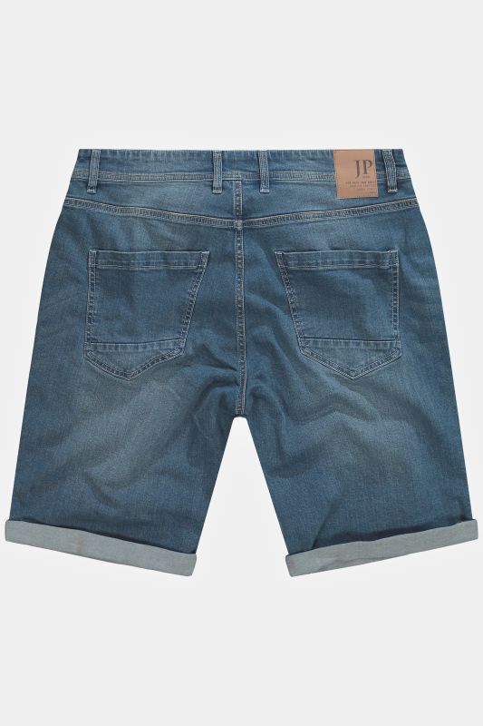 Bermuda, ventre confort, jean, 5 poches, hautement extensible