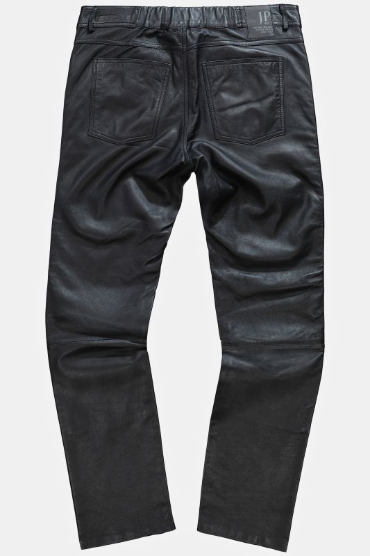 Pantalon en cuir nappa d'agneau de grande qualité, coupe Regular Fit 5 poches - jusqu'au 70