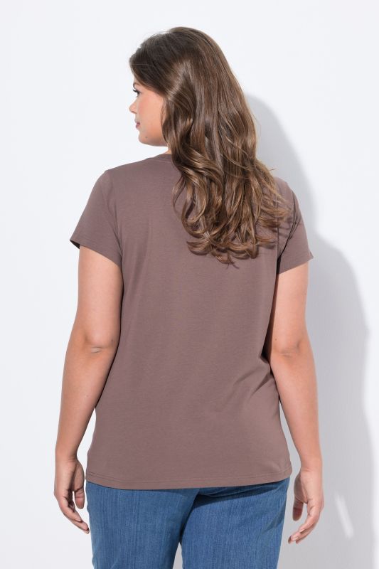 T-shirt à col V et manches 1/2, OEKO-TEX Made in Green