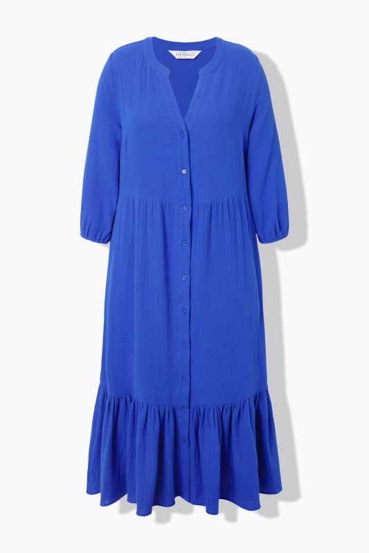 Robe maxi en mousseline, coupe évasée