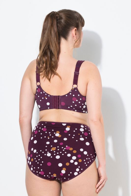Soutien-gorge de maintien, sans armatures, motif à pois - bonnet C-H