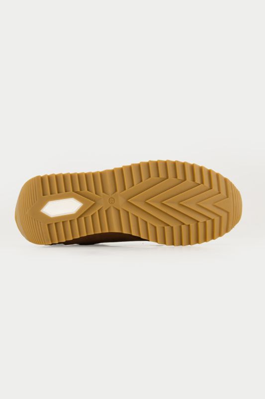 Sneakers mélange de cuirs, semelle intérieure amovible - largeur H