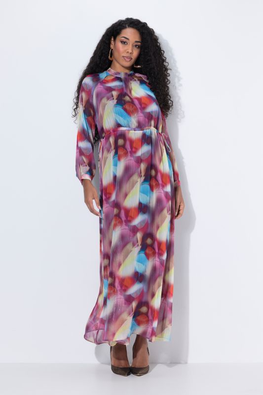 Robe de soirée maxi, fond de robe et manches longues